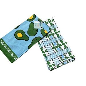 NWT Hobby Lobby Dish Towels – Set of 2 Avocado & Geometric Prints